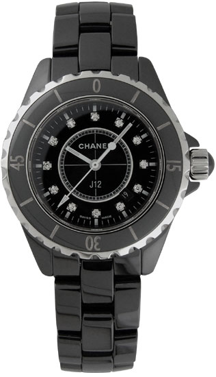Ladies’ Chanel J12 Diamonds Black Ceramic