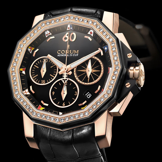 Corum Admiral’s Cup Chronograph 40 Diamonds 