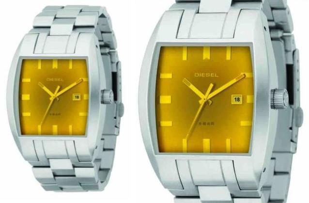 Diesel DZ1196 Stainless Steel Bracelet Watch With Yellow Crystal Dial Diesel DZ1196 Stainless Steel Bracelet Watch With Yellow Crystal Dial