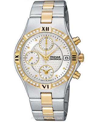Pulsar Women's Crystal Accented Chronograph Watch Pulsar Women's Crystal Accented Chronograph Watch