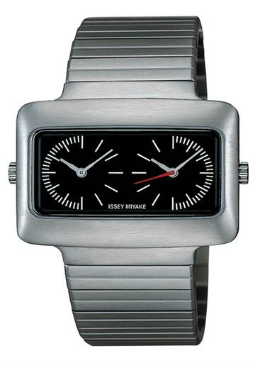 Issey Miyake Vakio Dual Time Zone Watch 
