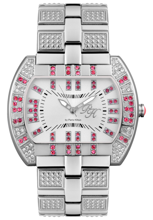 Paris Hilton Women's Chocolate Pink/White Crystal Paris Hilton Women's Chocolate Pink/White Crystal