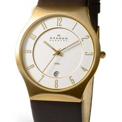 Skagen 233XXLGL - Gold Brown