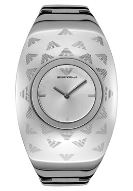 Emporio Armani Women's Silver Dial Stainless Steel Emporio Armani Women's Silver Dial Stainless Steel