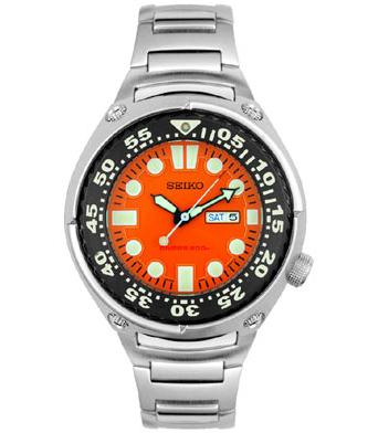 Seiko Men's Diver's Stainless Steel Orange Dial Seiko Men's Diver's Stainless Steel Orange Dial