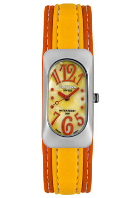 Activa Women's Orange/Yellow Leatherette Activa Women's Orange/Yellow Leatherette