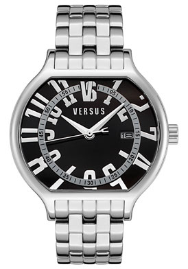 Versus Men's Unique Black Dial Stainless Steel Sees Like The Eye Versus Men's Unique Black Dial Stainless Steel Sees Like The Eye