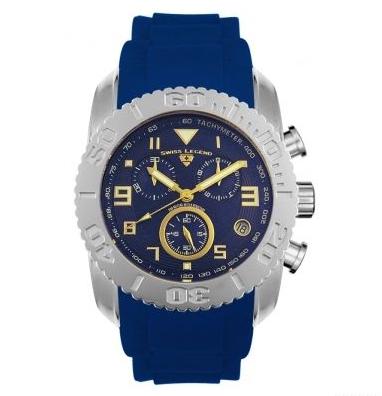 Swiss Legend's Men's Commander Chronograph Red Rubber Swiss Legend's Men's Commander Chronograph Red Rubber