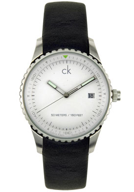 Calvin Klein Men's Challenge Black Leather