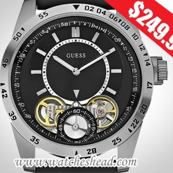 Guess strategy mens automatic movement watch W19003G1