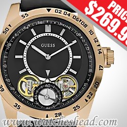 W22515G1 Guess Strategy Rose Gold Plated Mens Watch